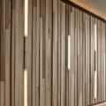 Wall panels made of wood in a creative design