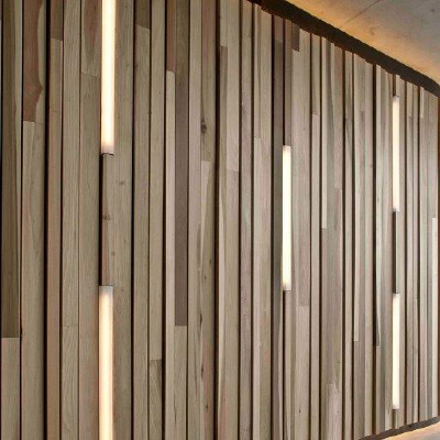 Wall panels made of wood in a creative design
